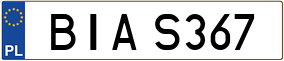 Trailer License Plate